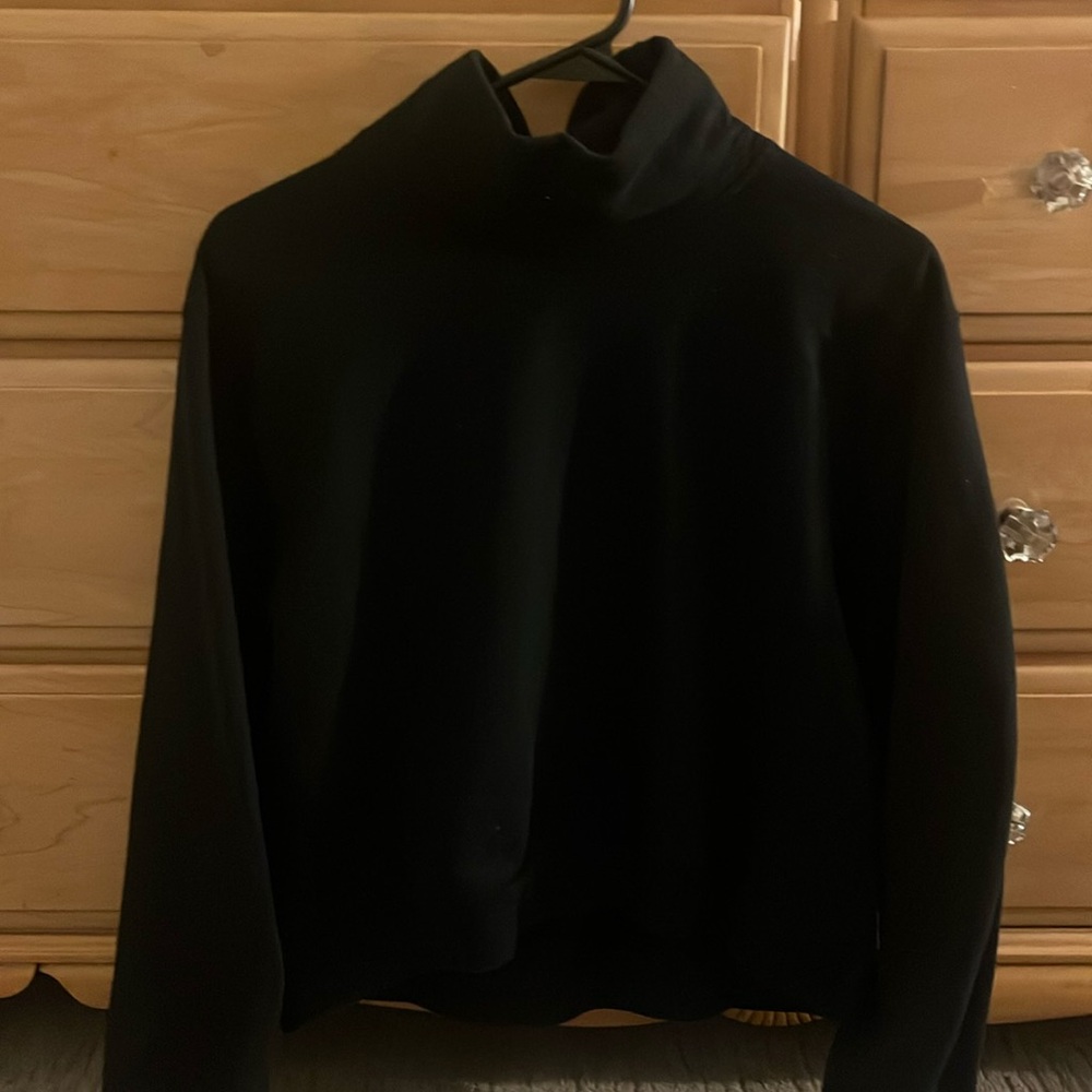 Black turtle neck sweater